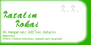 katalin kokai business card